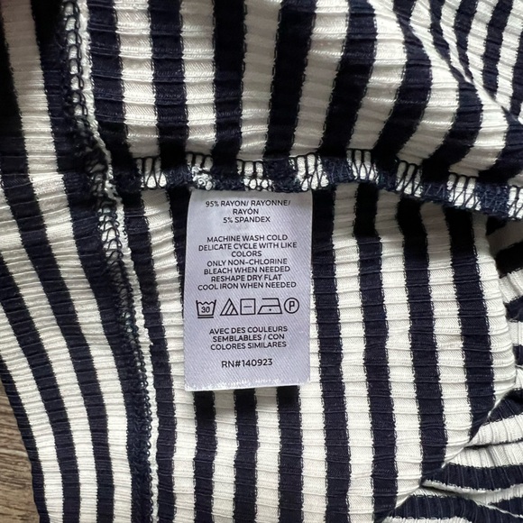BNWT — LOFT striped polo long sleeve — Size M - Picture 6 of 6
